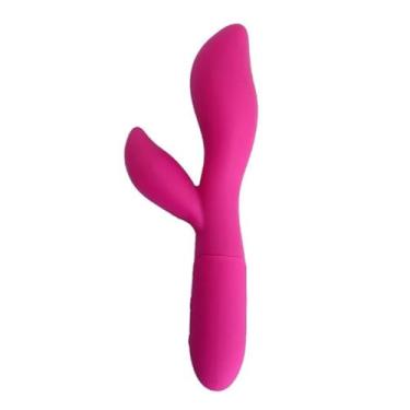 Imagem de Vibrador Ponto G E Clitóris 10 Vibrações Brinquedo Erótico Estimulador Duplo Discreto [PINK]