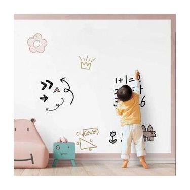 Imagem de Papel Parede Adesivo PVC Quadro Lavavel Marcador Anotações Mural Infan