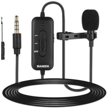 Imagem de Microfone De Lapela Mamen Km-D2 P/Smartphone Câmera Notebook