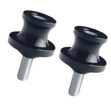 Imagem de JGR Carretéis de braço oscilante de motocicleta preto M10X1.5 M10 Sliders CNC parafuso de suporte compatível com Yamaha Kawasaki