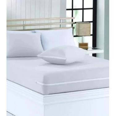 Imagem de Protetor de colchão Clamatex Queen com zíper malha, Branco