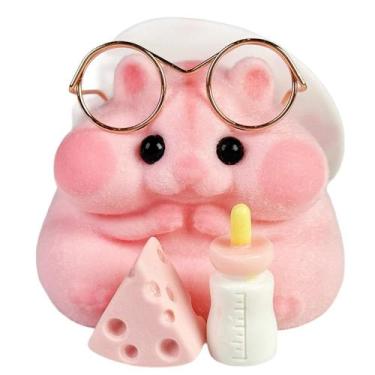 Imagem de Brinquedo de hamster Squishy Taba feito à mão em silicone, mochi pelud