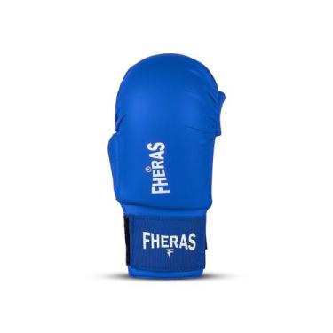 Imagem de Luva De Karatê Treino Luta Competição Profissional Fheras, Azul, P