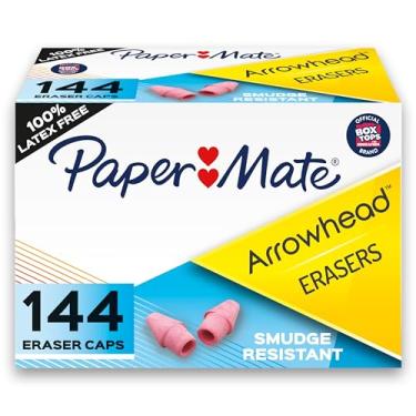 Imagem de Paper Mate Borrachas Arrowhead Pink Pearl Cap, 144 unidades - volta às aulas, sala de aula, escola em casa, material para professores