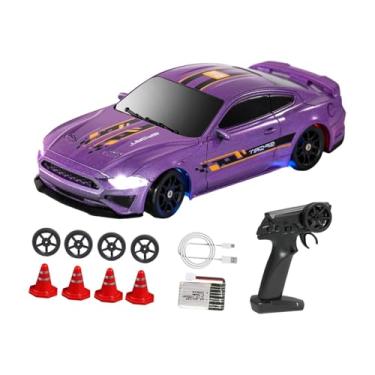 Imagem de Generic Carro de controle remoto 1/43 RC Speed ​​Car 1:43 Modelo de veículo de alta velocidade Sport Race Race Model RC Drift Pneu para crianças, Roxo