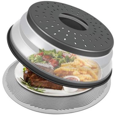 Imagem de Capa de microondas para alimentos e tapete de silicone dobrável LekDro