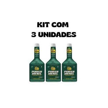 Imagem de Kit com 3 unidades aditivo power diesel 500 ml bardahl