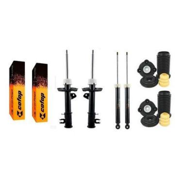 Imagem de Kit 4 Amortecedor + Batente Uno Attractive 2016 2017 Cofap GP32827 / G