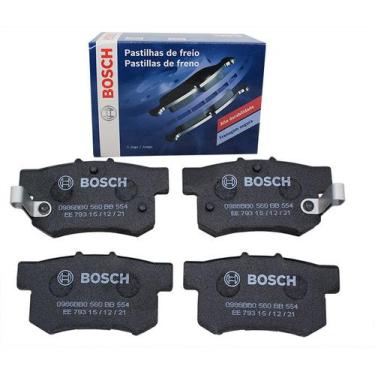 Imagem de Jogo Pastilha Traseira 4 Peças Civic 1.8 e 2.0 16V Original Bosch BB55