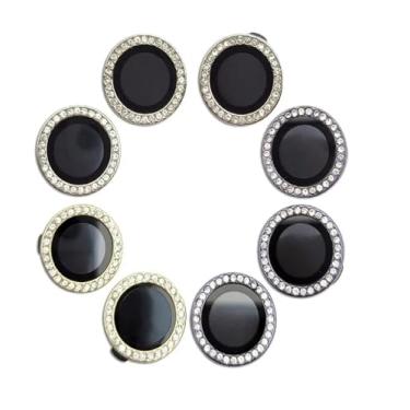 Imagem de Combo (03 PCS) Película Câmera Strass Diamonte Para Realme C61 / Realme C63 (PRETO)