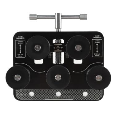 Imagem de SleYuYir Ferramenta de alisamento de tubos resistentes, alisador de linha de freio, alisador de tubo para tubos de 1,9 cm - 2,5 cm de diâmetros de alumínio/cobre/plástico | Design de rolo durável com