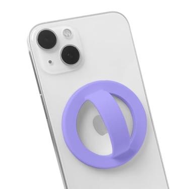 Imagem de Yovimak Suporte Magnético De Silicone Para Celular, Design Super Resistente, Rotação 360°, Confortável, Compatível Com Iphone Séries 16/15/14/13/12, Perfeito Selfies E Assistir Vídeos (Roxo Elegante