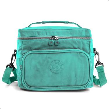 Imagem de Bolsa Térmica Marmita E Bebidas Pratica Viagens Lancheira Dia a Dia (Verde Claro)