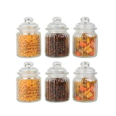 Imagem de Conjunto 6 Potes Vidro Hermético 300ml Class Home
