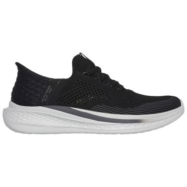 Imagem de Skechers Sapato masculino Slade Quinto Hands Free Slip in, Preto/branco, 44