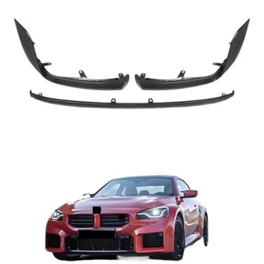 Imagem de Substituição de para-choque dianteiro em fibra de carbono G87 M2 Real Dry, estilo MP, spoiler e divisor de para-choque dianteiro, compatível com BMW G87 M2 2023-IN