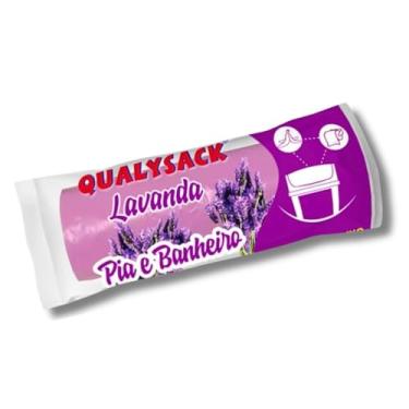 Imagem de Saco de Lixo 10L Perfumado Lavanda 50 Unidades Anti-Odor Resistente Ideal para Cozinha e Banheiro (2)