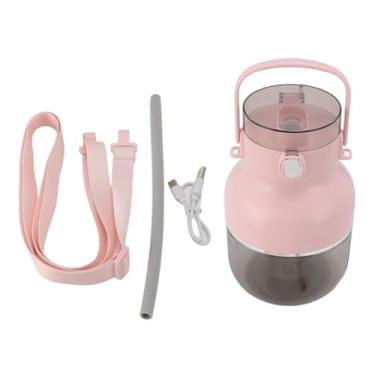 Imagem de DimyFew Liquidificador de Smoothie 500ml, Batedeira Pessoal de 70W, 6,3x8,3 polegadas, Carregamento USB C com Alça de Transporte para Shakes, Receitas, Rosa