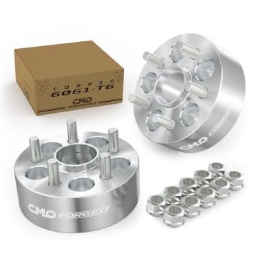 Imagem de 2 peças de espaçadores de roda centralizada de cubo de 50 mm padrão de parafuso 5 x 135 a 5 x 135 passo da rosca 12x1,75 furo central 87 mm compatível com 1997-1999 F150 1998-1999 Lincoln Navigator 1997-1999 Expedition