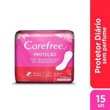 Imagem de Absorvente Carefree Protetor Diário sem Perfume - Embalagem com 15 Uni