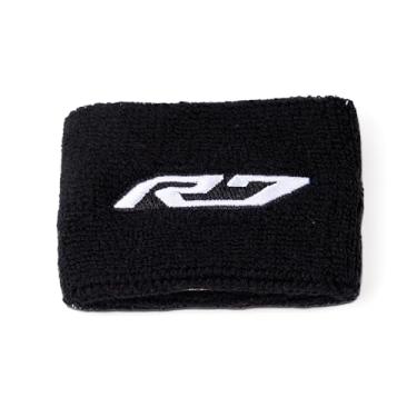 Imagem de MOWOK Adequado para YAMAHA R7 YZF-R7 YZFR7 2021 2022 2023 2024 2025 Acessórios de motocicleta Meia de cobertura de reservatório de óleo de fluido de freio dianteiro traseiro (preto)