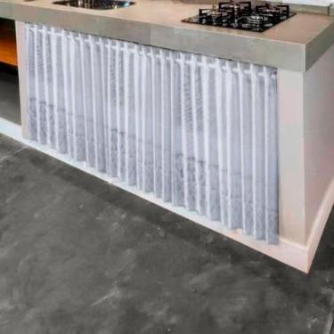 Imagem de Cortina para Pia Balcão de Cozinha Balcão em Renda Tulipa 0,80x1,50m B