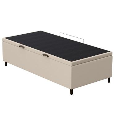 Imagem de Base Para Cama Box Baú Solteiro 88x188cm Hit Z04 Sintético Bege - Mpozenato