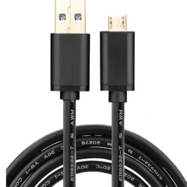 Imagem de Cabo Dados Usb A X Micro B P/ Amazon Kindle Fire E Fire Tv Stick- 100cm Preto