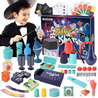 Imagem de Kit mágico Nicella 109+ Magic Tricks para crianças de 6 a 8 anos com m