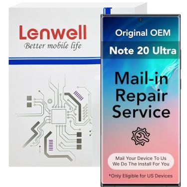 Imagem de Lenwell Serviço de reparo por correio com substituição de tela original OEM para Samsung Galaxy Note 20 Ultra 17.5 cm LCD Display Digitalizador Touch Assembly SM-N986U SM-N985F/DS (sem ferramentas de