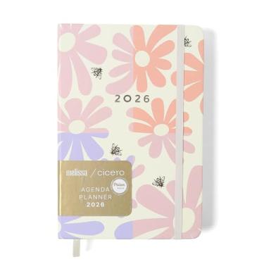 Imagem de AGENDA PLANNER CICEROS 2026 MELISSA DIARIA 14X21 BLOCK BLOOMY