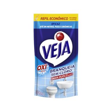 Imagem de Limpador Anti Bac Veja Banheiro Oxi 400ml Refil Econômico, Veja, Transparente