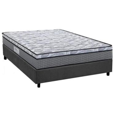 Imagem de Cama Box Casal: Colchão Ortopédico Herval D60 / AG65 Perpetual + Base 