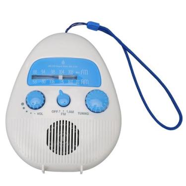 Imagem de Rádio de chuveiro ASHATA Waterproof AM FM operado por bateria
