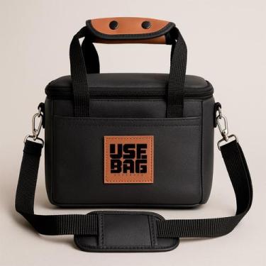 Imagem de Bolsa Térmica Lancheira Viagem Fitness Marmiteira Reforçada Couro Impe