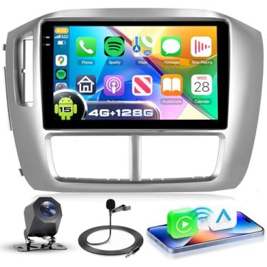 Imagem de 4G + 128G Android 15 estéreo automotivo para Honda Pilot 2006-2008, sem fio, CarPlay, Android Auto, tela de toque Incell HD de 23 cm, estéreo automotivo com GPS, WiFi, Bluetooth 5.0, FM, 32 EQ, SWC