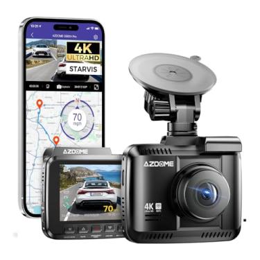 Imagem de Câmera Painel Carro Gs63h Pro 4K 1080P Dash Cam Frente e Traseira, Visão Noturna, Detecção de Movimento, Tela LCD de 2.4", Wi-Fi Integrado e Gravação de Alta Performance