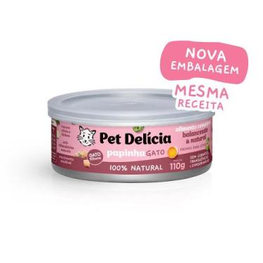 Imagem de Ração Úmida Pet Delícia Gato Papinha De Frango - 110g - PET DELICIA