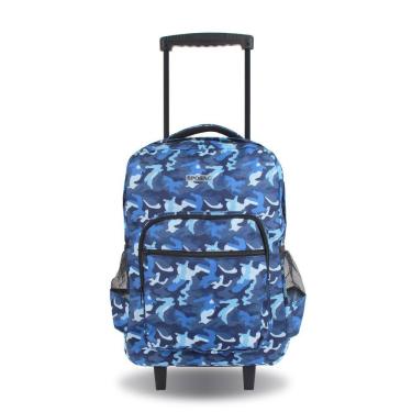 Imagem de Mochila com rodinhas SPOSAC 19 unissex para escola e viagens, Camo