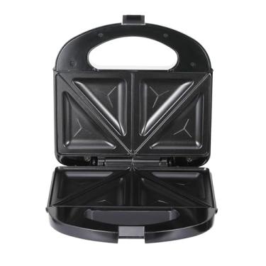 Imagem de Baoblaze Sanduicheira com placa antiaderente, multifuncional, portátil, fácil de limpar, aquecimento dupla face, 800W, ferramenta de cozinha, sanduicheira