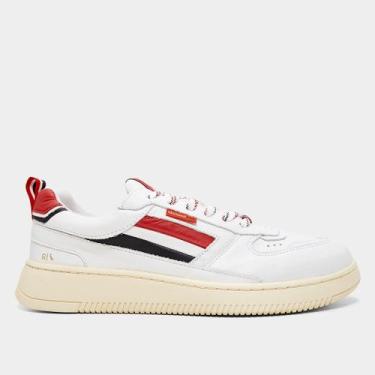 Imagem de Tênis Reserva Hero Masculino, Branco, Vermelho, 42