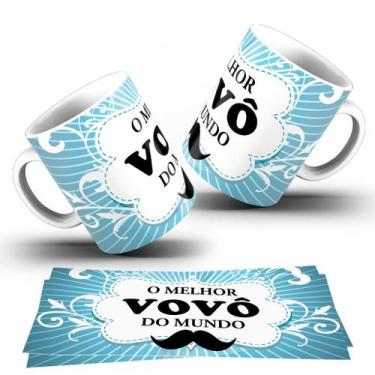 Imagem de Caneca Tema Vô  Caneca de Porcelana 325ml Branca  Presente Especial Di