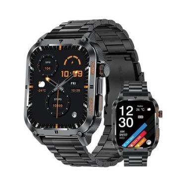 Imagem de Relógio Inteligente Militar Masculino Resistente LIGE Com Chamada Blue