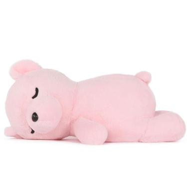 Imagem de Ursinho de pelúcia Tezituor rosa 50 cm com almofada de abraço