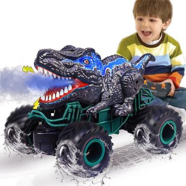 Imagem de Brinquedo de carro RC Pickup Dinosaur ZDCZ Dinosaur para crianças de 3