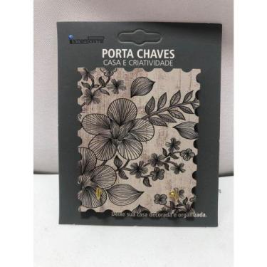 Imagem de Porta Chaves Pequeno Com 2 Ganchos - ying, FLORES