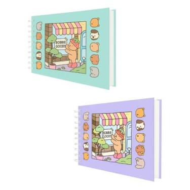 Imagem de Kit 2 Livro de Colorir com 48 Páginas - Lusen, Lilas/Verde