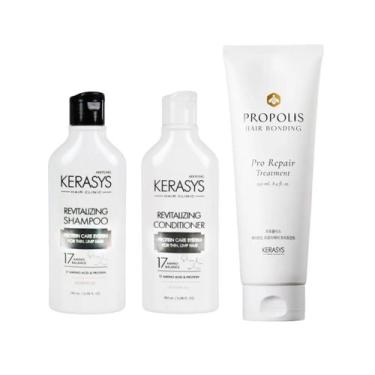 Imagem de Kerasys Kit (Duo Revitalizing 180ml + Máscara Própolis Repair 250ml)