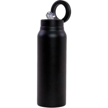 Imagem de Garrafa Térmica Alto Giro Com Imã 700ML Feminina, Preto, ADULT