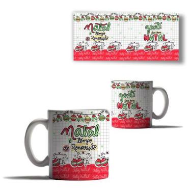 Imagem de Caneca Porcelana Feliz Natal Gente que Ama Natal Bichinhos - Enjoy Sho
